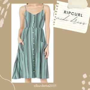 Ripcurl Linen Button Midi Dress